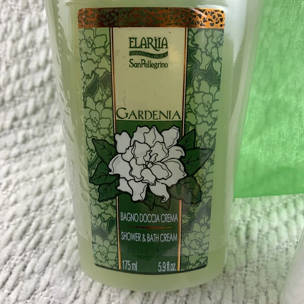 NEW Elariia Gardenia‎ Relaxing Wash Shower Bath Cream & Body Lotion 5.9 Oz Each